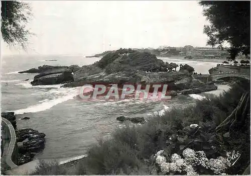 Moderne Karte Biarritz (Basses Pyrenees) Au travers des Tamaris