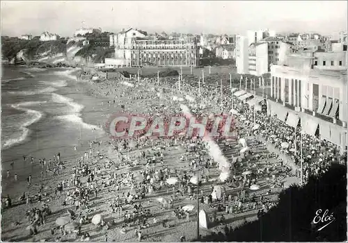 Moderne Karte Biarritz Basses Pyrenees La Grande Plage