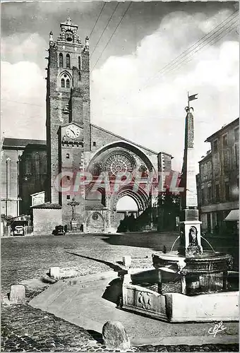 Moderne Karte Toulouse La Cathedrale Saint Etienne La Rose (1280) Portail