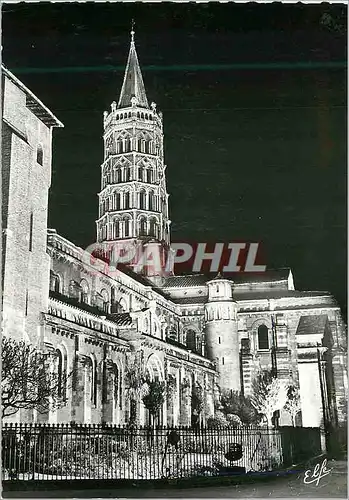 Cartes postales moderne Toulouse La Ville Rose Basilique Saint Sernin (XIIe S) Eclairage Nocturne