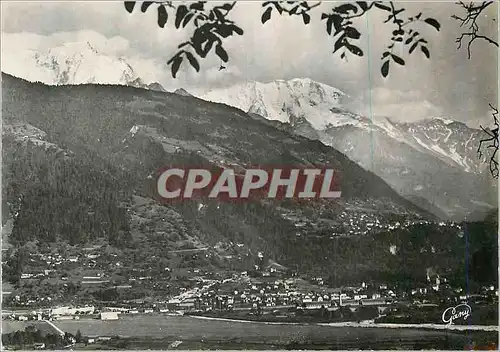 Cartes postales moderne St Gervais les Bains Le Fayet Hte Savoie Vue Generale et la Chaine du Mont Blanc