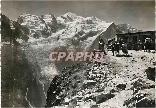 Moderne Karte Chamonix (Hte Savoie) Le Mon Blanc vu de Terrasse du Brevent