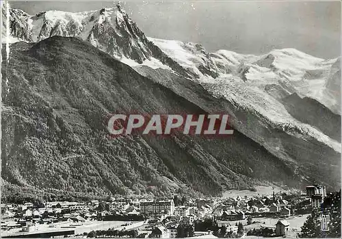 Moderne Karte Chamonix Mont Blanc De L'Aiguille du Plan a l'Aiguille du Gouter