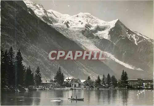 Cartes postales moderne Chamonix (Hte Savoie) Le Lac Le Mont Blanc Le Dome et l'Aiguille du Gouter