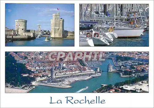 Moderne Karte La Rochelle Le Port les Tours Bateaux