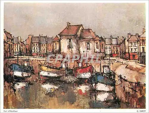 Carte calendrier 1980 PM Port d'Honfleur Bateaux