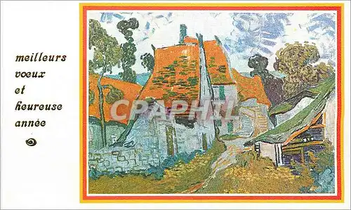 Moderne Karte Meilleurs Voeux et Heureuse Annee Van Gogh