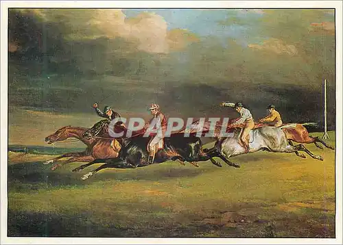 Moderne Karte Paris Musee du Louvre Le Derby d'Epsom Gericault Theodore Chevaux Hippisme Course