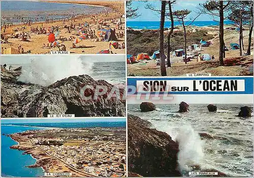 Cartes postales moderne Sion sur L'Ocean (Vendee) Saint Hilaire de Riez Le camping La corniche
