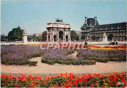 Moderne Karte Paris Le Carrousel et Jardin des Tuileries