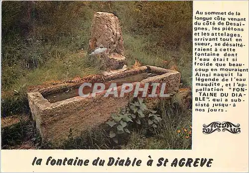 Moderne Karte Saint Agreve (Ardeche) Alt 1050 mLa Fontaine du Diable a St Agreve