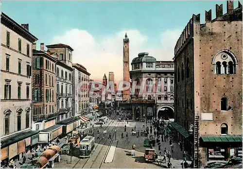 Cartes postales moderne Bologna Rue Rizzoli Tramway