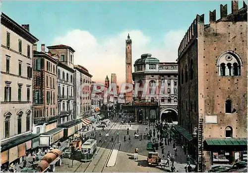 Moderne Karte Bologna Rue Rizzoli Tramway