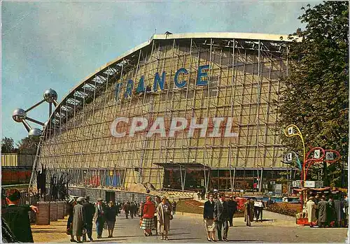 Moderne Karte Exposition Universelle de Bruxelles Pavillon de France CNIT