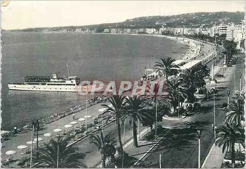 Cartes postales moderne Nice Promenade des Anglais Bateau