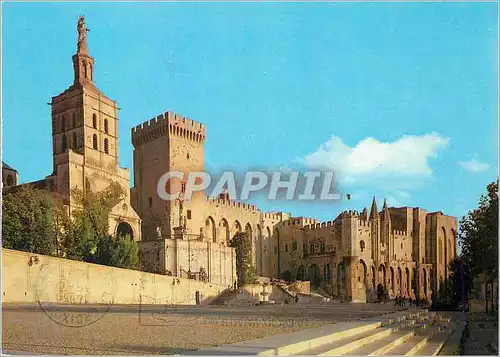 Cartes postales moderne Avignon La Cathedrale et le Palais des Papes