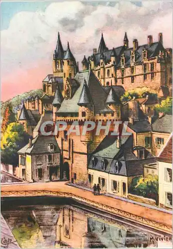 Cartes postales moderne Loches Vue Generale vers le Chateau Royal