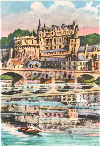 Cartes postales moderne Amboise Le Chateau et le Pont