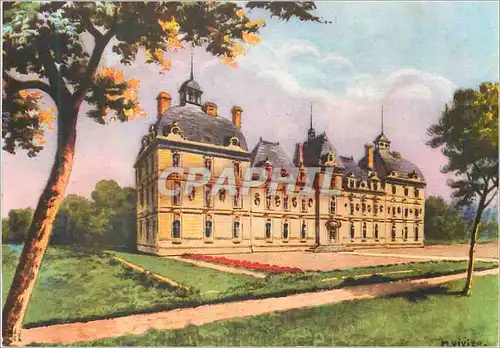 Moderne Karte Cheverny Le Chateau Facade Sud Est