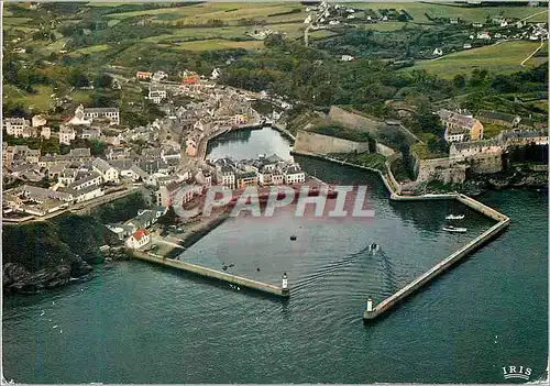 Moderne Karte Belle Ile en Mer Le Port du Palais