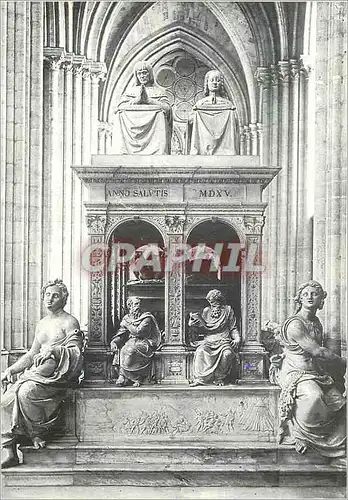 Cartes postales moderne L'Abbaye de Saint Denis Tombeau de Louis XII et d'Anne de Bretagne