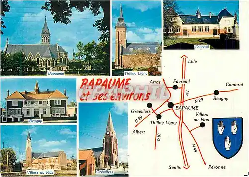 Cartes postales moderne Bapaume (P de C) et ses environs Thilloy Ligny Favreil Beugny Villers au Flos Grevillers