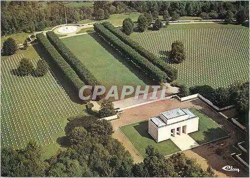 Moderne Karte Dinoze (Vosges) Le Quequement Le Memorial et le Cimetiere Americain d'Epinal Militaria