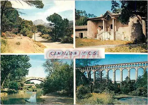 Moderne Karte Environs d'Aix en Provence Campagne Aixoise