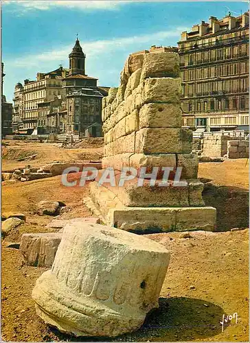 Cartes postales moderne Marseille (Bouches du Rhones) Couleus et Lumiere de France Vestiges Grecs de L'Ancien Port de Ma