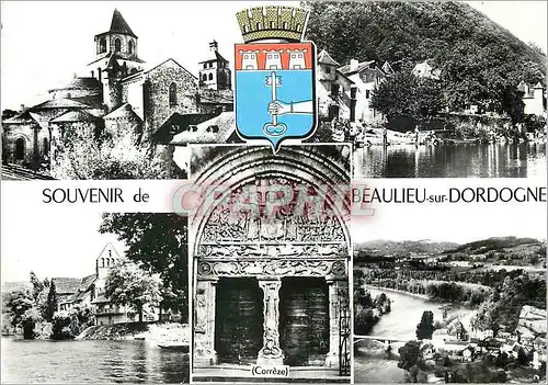 Moderne Karte Souvenir de Beaulieu sur Dordogne (COrreze)