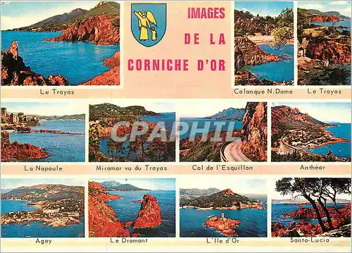 Cartes postales moderne Image de la Corniche d'Or Le Trayas Calanque Notre Dame La Napoule Col de l'Esquillon