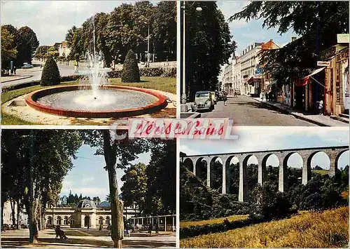 Cartes postales moderne Neris les Bains (Allier) L'Arrivee a Neris Rue Boisrot Desserviers Le Viaduc