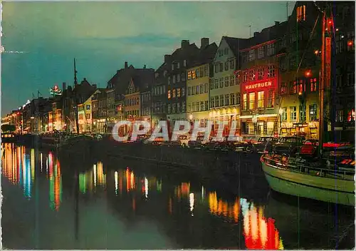 Moderne Karte Copenhagen Nyhavn Bateau