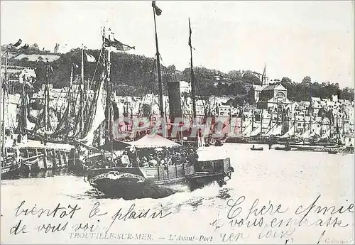 REPRO Trouville sur Mer (Clavados) Images d'Autrefois L'Avant Port Bateau