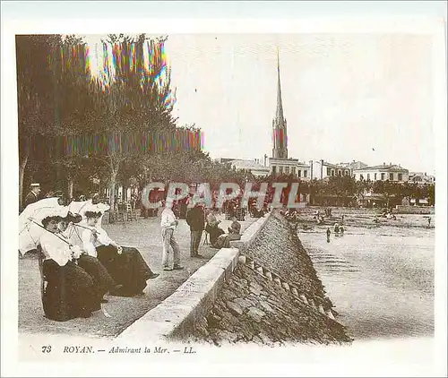 Moderne Karte Royan La Belle Epoque en Charente Admirant la Mer