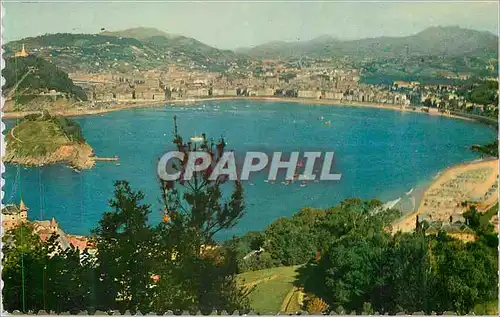 Cartes postales moderne San Sebastian Vue General prise d'Igueldo