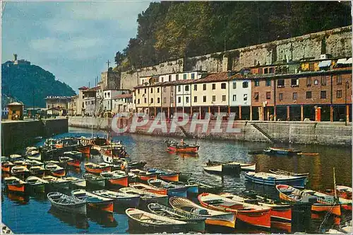 Moderne Karte San Sebastian Le Port BAteaux