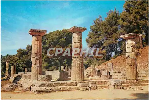 Moderne Karte Olympie Le Temple d'Hera