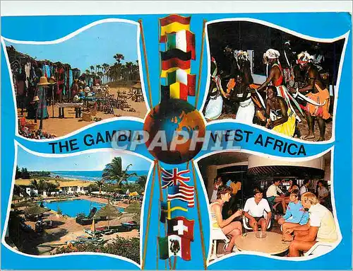 Moderne Karte The Gambia West Africa