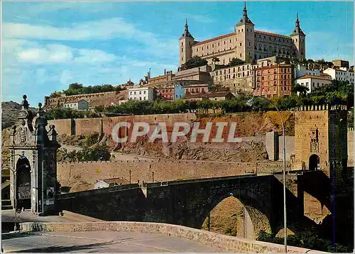 Cartes postales moderne Toledo Pont Alcantara et Alcazar