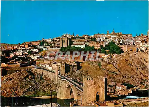 Cartes postales moderne Toledo Pont de Saint Martin et vue Partielle