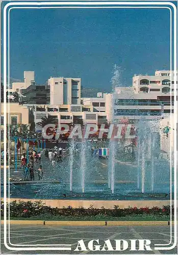 Moderne Karte Agadir Fontaine Lumineuse