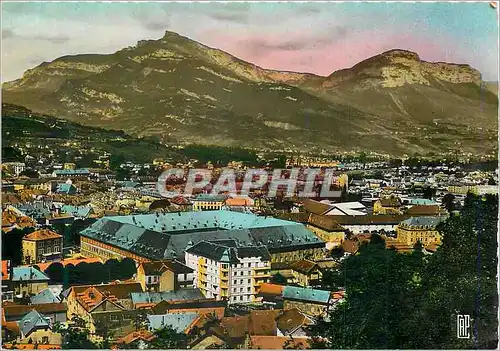 Moderne Karte Chambery Vue Generale et le Nivolet (1553 m)