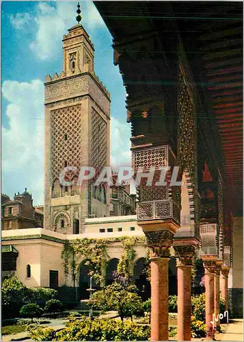 Moderne Karte Mosquee de Paris Couleurs et Lumiere de France Institut Musulman Cour d'Honneur
