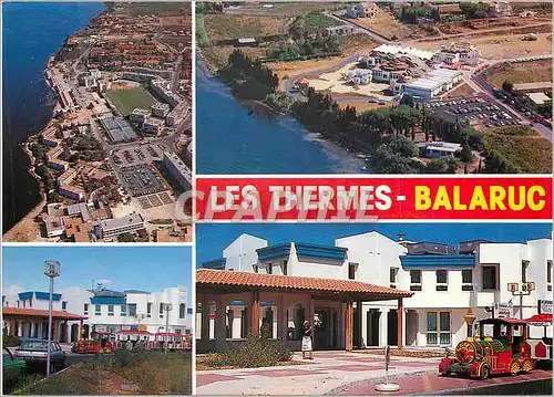 Cartes postales moderne Les Thermes Balaruc les Bains Les rives du Bassin de Thau Train