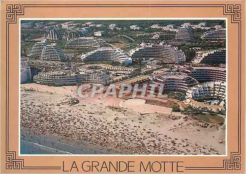 Moderne Karte La Grande Motte Baignade a la Motte du Couchant