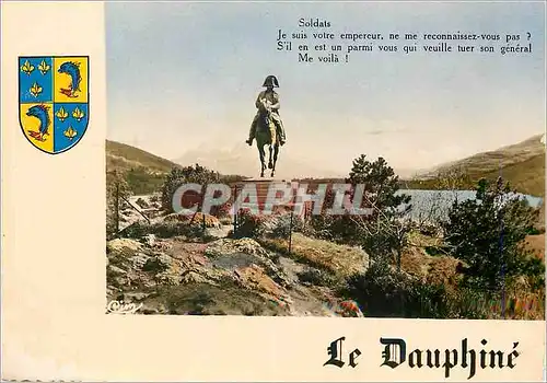 Moderne Karte Le Dauphine Soldats Napoleon 1er