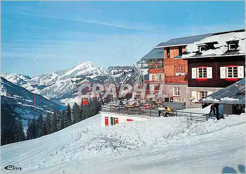 Cartes postales moderne Chatel (Hte Savoie) Alt 1235 m Sports d'Hiver Au fond le Mont Chauffe
