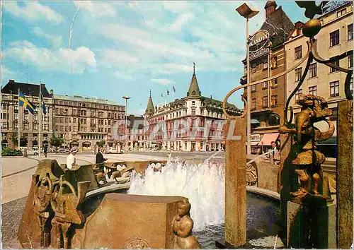 Cartes postales moderne Malmo Stortorget Main Square pour Aubervilliers