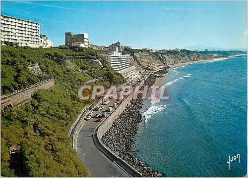 Moderne Karte Biarritz (Pyrenees Atlantiques) Cote Basque Couleurs et Lumiere de France La Cote des Basques